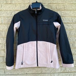 Columbia Benton Springs III Overlay Fleece Jacket Girls Medium 10-12 w/ Pockets